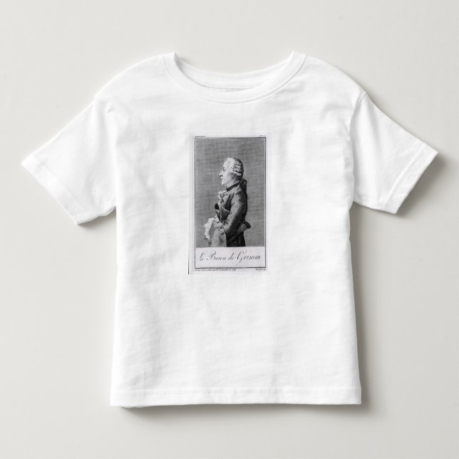 Camiseta Infantil Baron Friedrich Melchior Grimm (Frente)