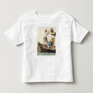Camiseta Infantil Barqueiro que derramam a água fresca nos