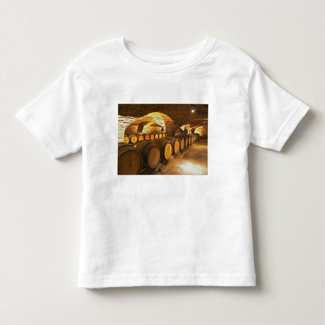 Camiseta Infantil Barreiras de carvalho no porão de Domaine Comte (Frente)