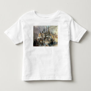 Camiseta Infantil Barricadas em Marzstrasse, Viena, 1848