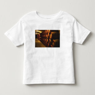 Camiseta Infantil Barris de vinho Tokaj empilhados no Disznoko
