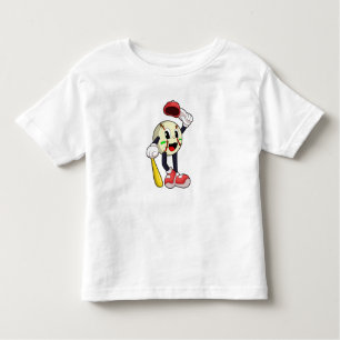 Camiseta Infantil Baseball com bastão de beisebol