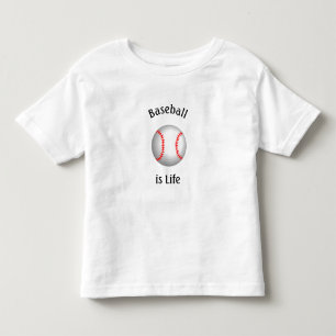 Camiseta Infantil Basebol é Vida