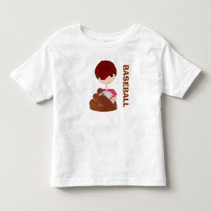 Camiseta Infantil BASEBOL! T-shirt fino do jérsei da criança