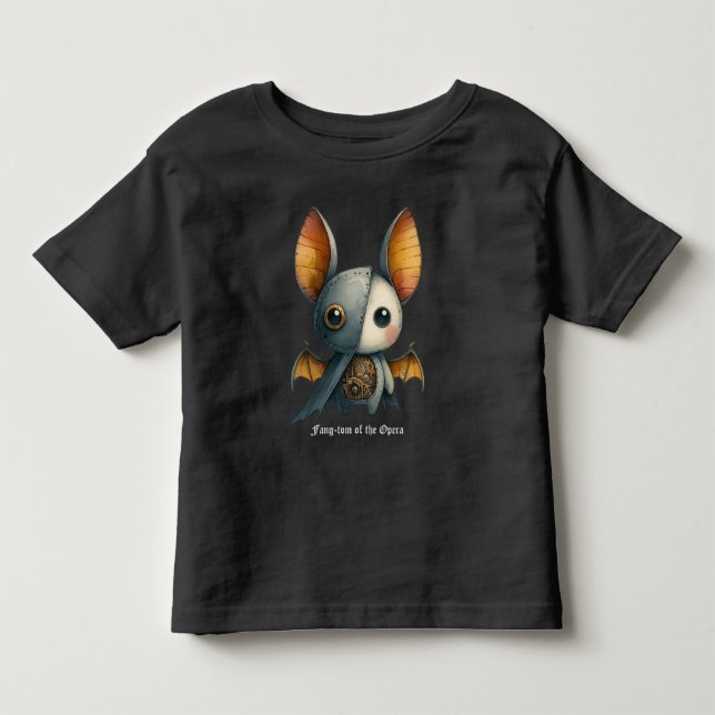Camiseta Infantil Bat - Fang-tom do Personalizado da Ópera (Frente)