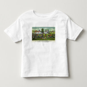 Camiseta Infantil Batalha da cena de Lexington