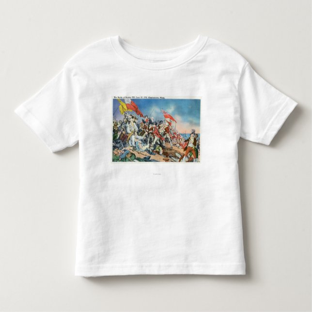 Camiseta Infantil Batalha da cena do monte de depósito - (Frente)