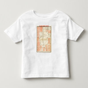 Camiseta Infantil Batalha de Chickamauga - mapa panorâmico 2 da