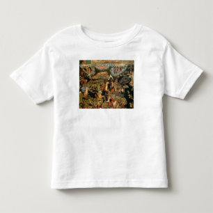 Camiseta Infantil Batalha entre as tropas do russo e do Tatar