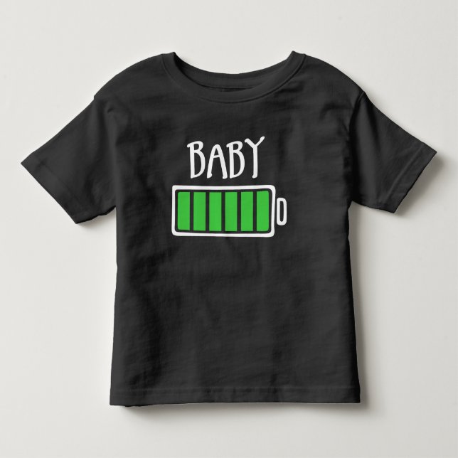 Camiseta Infantil Bateria Esgotada – Bebê (Frente)