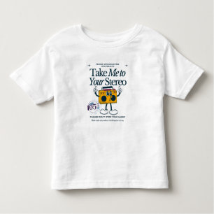 Camiseta Infantil Batida 105,5 no topo da criança
