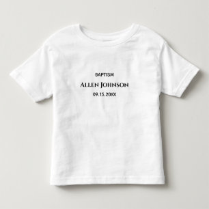 Camiseta Infantil Batismo de menino elegante