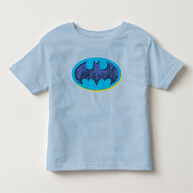 Camiseta Infantil Batman | Símbolo da cidade de Arkham (Frente)