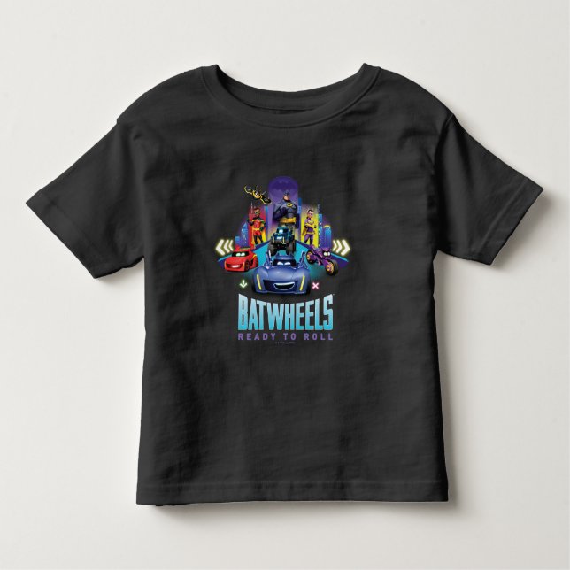 Camiseta Infantil Batrodas™ - Prontas para rodar (Frente)