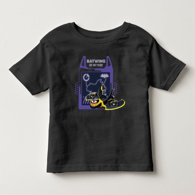 Camiseta Infantil BatWheels™ Batwing - O Plano Bat (Frente)