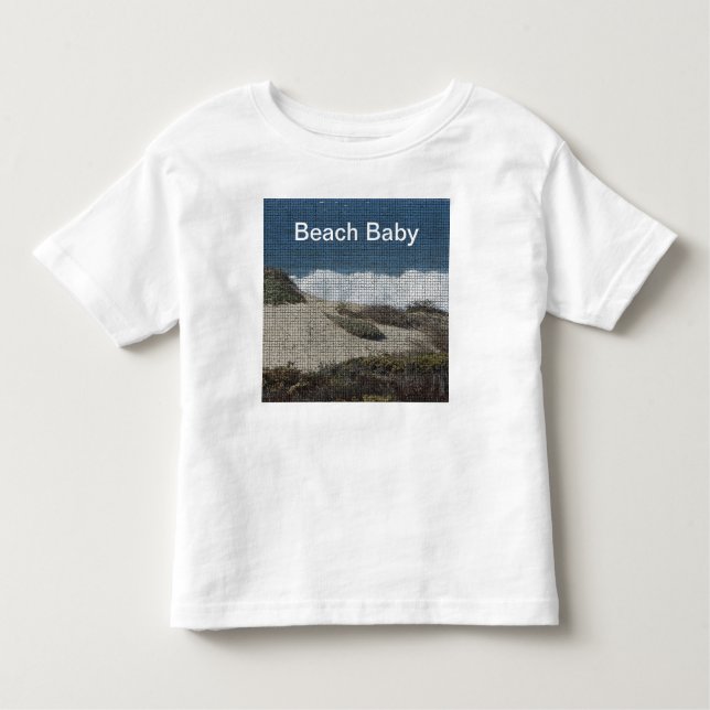 Camiseta Infantil Beach Baby California Paisagem costeira Oceano (Frente)