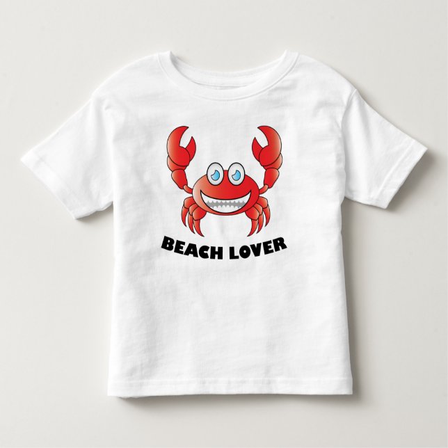 Camiseta Infantil Beach Lover - Toddler Fine Jersey T-Shirt (Frente)