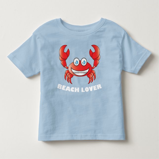 Camiseta Infantil Beach Lover - Toddler Fine Jersey T-Shirt (Frente)