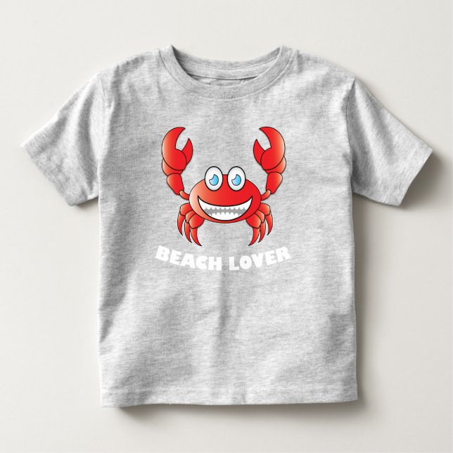 Camiseta Infantil Beach Lover - Toddler Fine Jersey T-Shirt (Frente)