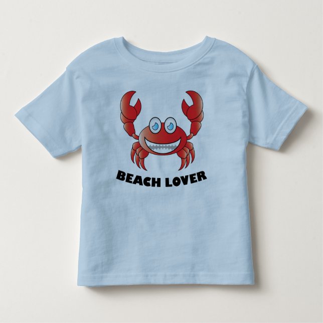 Camiseta Infantil Beach Lover - Toddler Fine Jersey T-Shirt (Frente)