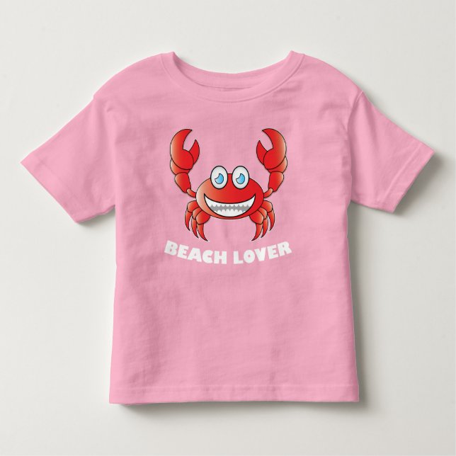 Camiseta Infantil Beach Lover - Toddler Fine Jersey T-Shirt (Frente)