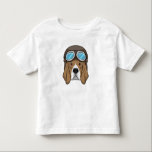 Camiseta Infantil Beagle as Pilot with Pilot hat<br><div class="desc">This design is the perfect gift for a birthday,  Christmas and other celebrations. It is suitable for women,  men and kids.</div>