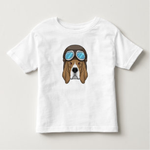 Camiseta Infantil Beagle as Pilot with Pilot hat