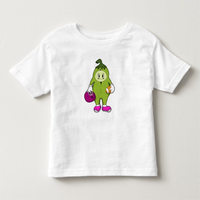 Camiseta Infantil Bean no Futebol (Frente)