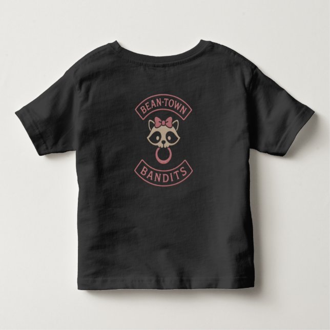 Camiseta Infantil Bean-Town Bandits Toddler T-shirt - Rosa (Verso)