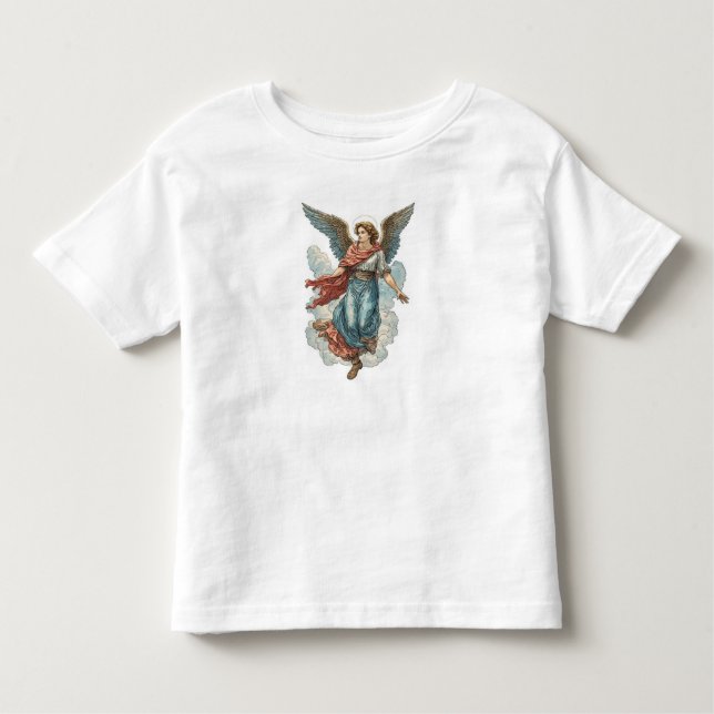 Camiseta Infantil Beautiful Angel Toddler Christian Tee Shirt (Frente)