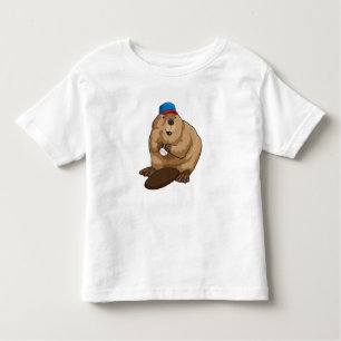 Camiseta Infantil Beaver no Baseball com Baseball