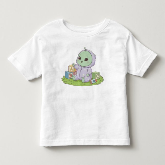 Camiseta Infantil Bebê Alien (Frente)