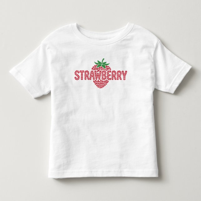 Camiseta Infantil Bebê de Morango Fofo Estilo (Frente)