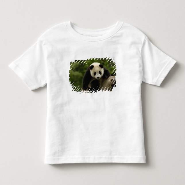Camiseta Infantil bebê de panda gigante (Frente)