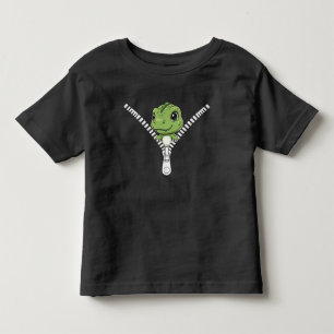 Camiseta Infantil Bebê dinossauro fofo espiando