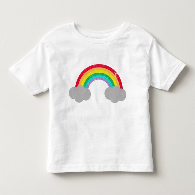 Camiseta Infantil Bebê do arco-íris (Frente)