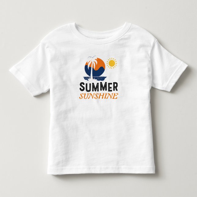 Camiseta Infantil Bebê do Sol de Verão  (Frente)