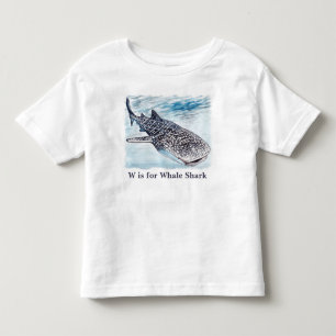 Camiseta Infantil Bebê dos trabalhos de arte do tubarão de baleia
