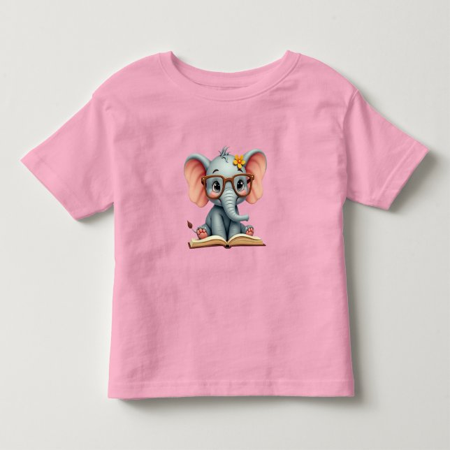 Camiseta Infantil Bebê Elefante Sábio (Frente)