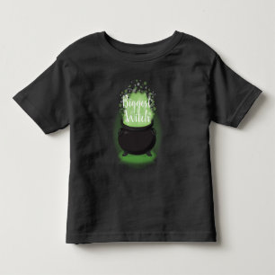 Camiseta Infantil Bebê está preparando uma Bruxa de Chuveiro Caldeir