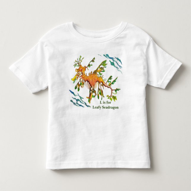 Camiseta Infantil Bebê frondoso dos trabalhos de arte de Seadragon e (Frente)