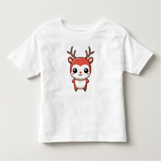 Camiseta Infantil Bebê Justo de Natal Minimista Rudolph Reindeer