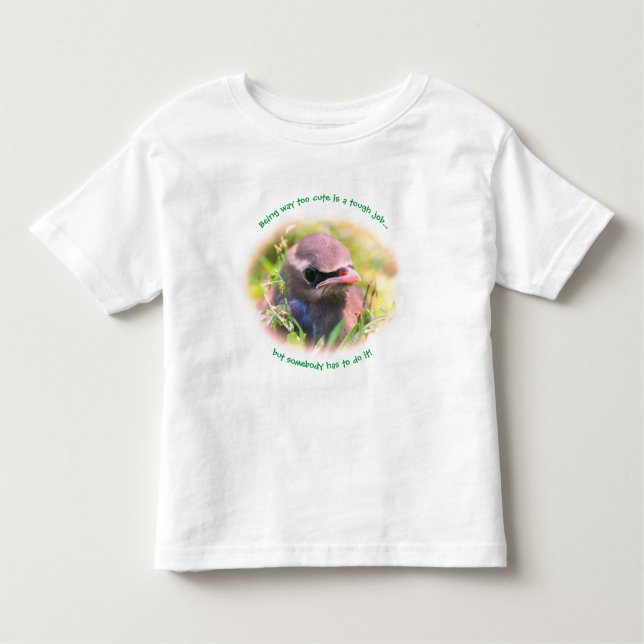 Camiseta Infantil Bebê Pássaro Muito Bonito Engraçado (Frente)