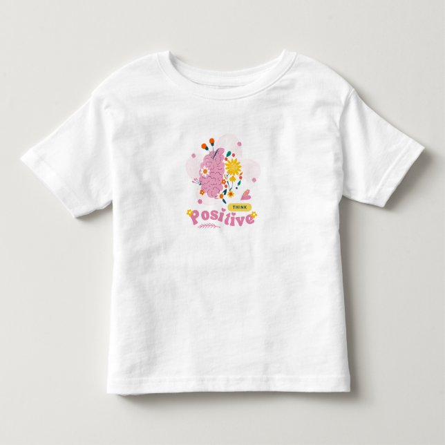 Camiseta Infantil Bebê Pensamento Positivo (Frente)