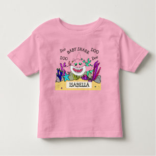 Camiseta Infantil Bebê personalizado do tubarão do bebê