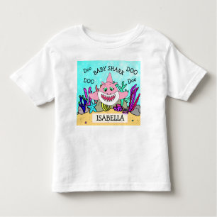 Camiseta Infantil Bebê personalizado do tubarão do bebê