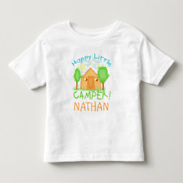 Camiseta Infantil Bebê personalizado/t-shirt de acampamento verão