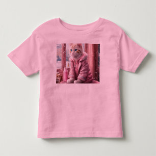 Camiseta Infantil Bebê Rosa Toddler Fine Jersey T-Shirt"