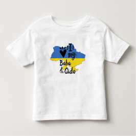 Camiseta Infantil Bebê Ucraniano Eu Amo Meu Vestuário De Gido Baba