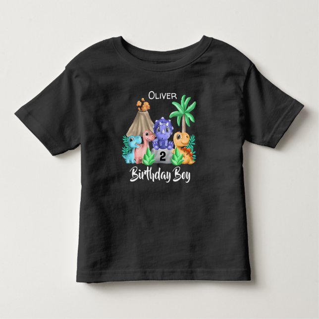 Camiseta Infantil Bebês Adoráveis Dinossauros Aniversário T-shirt To (Frente)